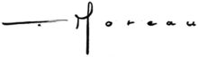 Signature de l'artiste Anthony J. Moreau